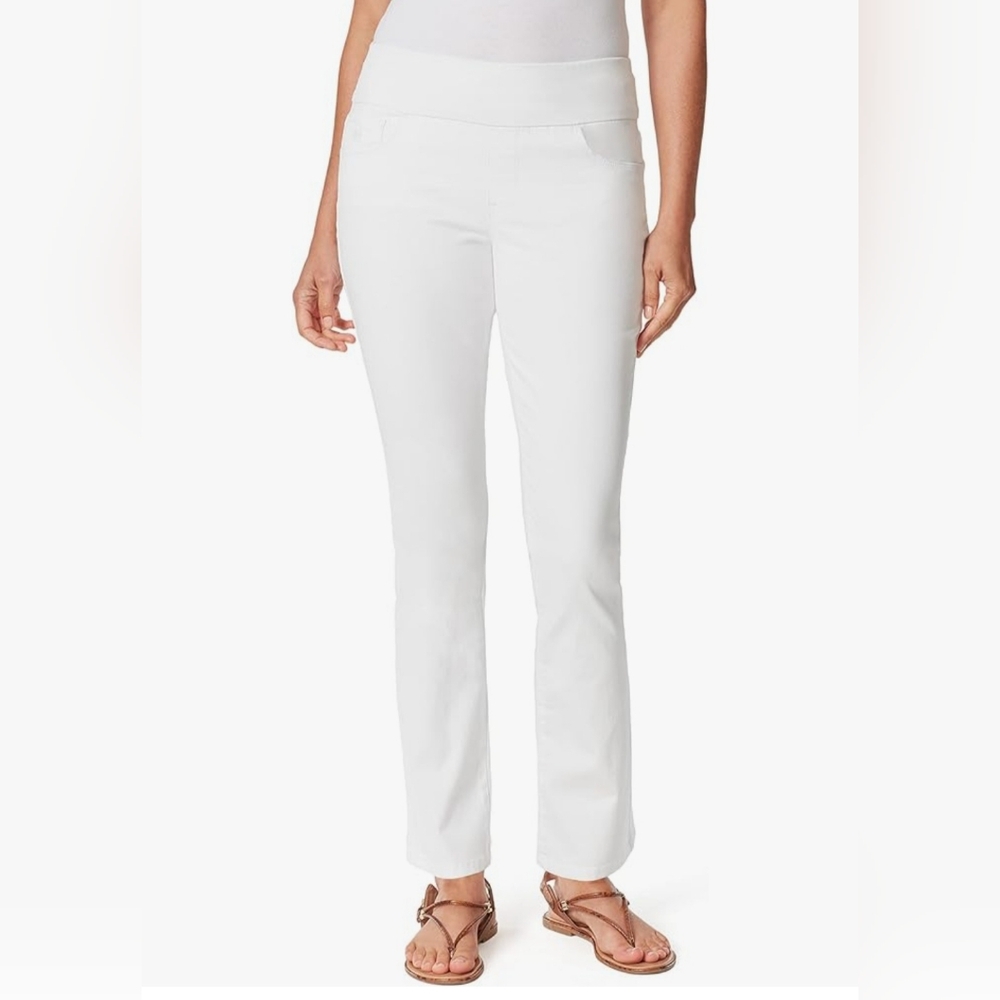Gloria Vanderbilt White High-Waisted Pants